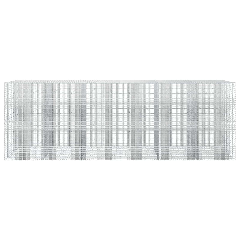 vidaXL Gabion z drutu 3,5 mm i siatką 5x2,5 cm 600x50x200 cm