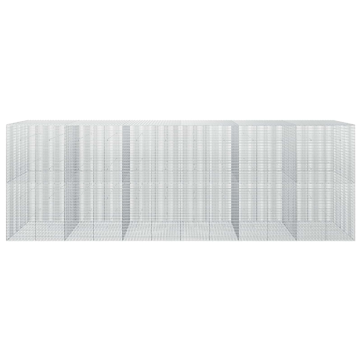 vidaXL Gabion z drutu 3,5 mm i siatką 5x2,5 cm 600x50x200 cm