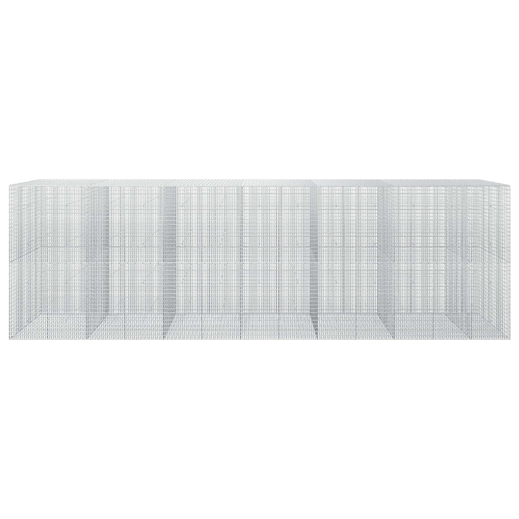 vidaXL Gabion z drutu 3,5 mm i siatką 5x2,5 cm 650x50x200 cm