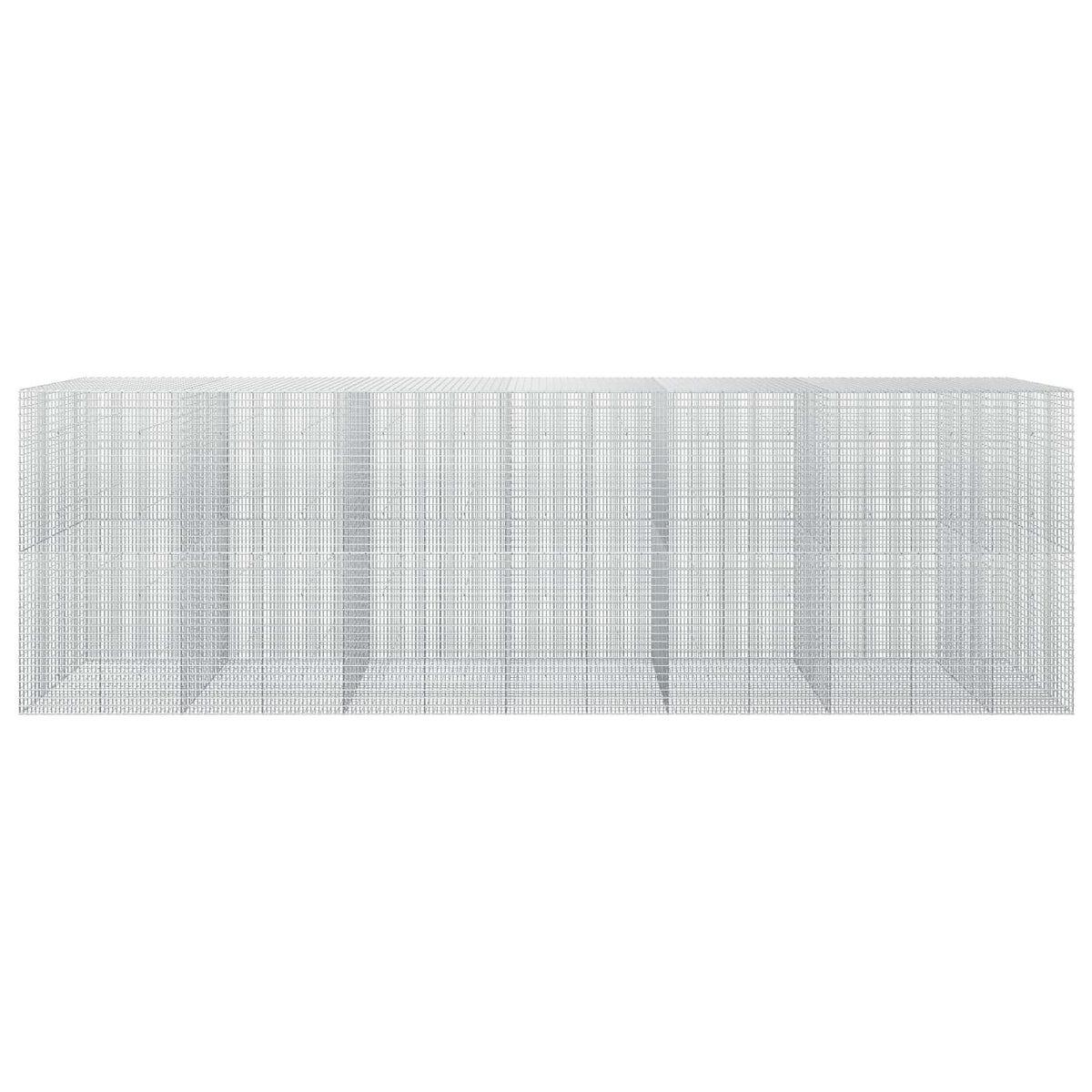 vidaXL Gabion z drutu 3,5 mm i siatką 5x2,5 cm 650x50x200 cm