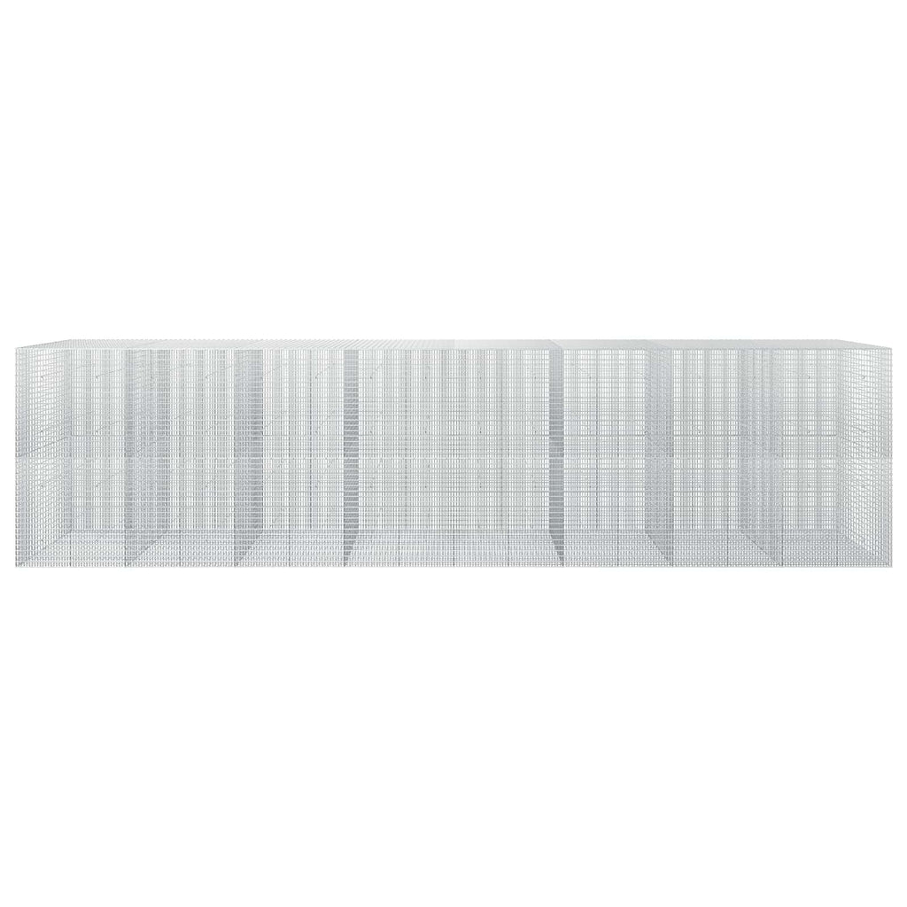 vidaXL Gabion z drutu 3,5 mm i siatką 5x2,5 cm 800x50x200 cm