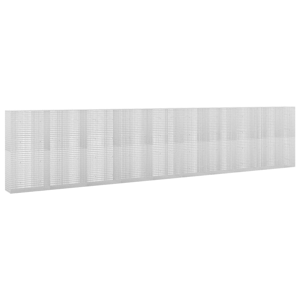 vidaXL Gabion z drutu 3,5 mm i siatką 5x2,5 cm 950x50x200 cm