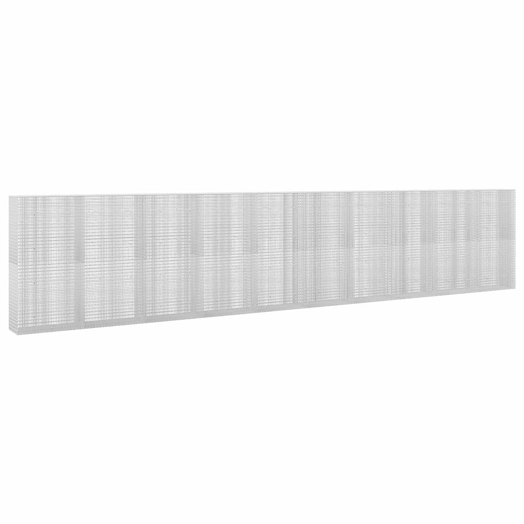 vidaXL Gabion z drutu 3,5 mm i siatką 5x2,5 cm 1000x50x200 cm