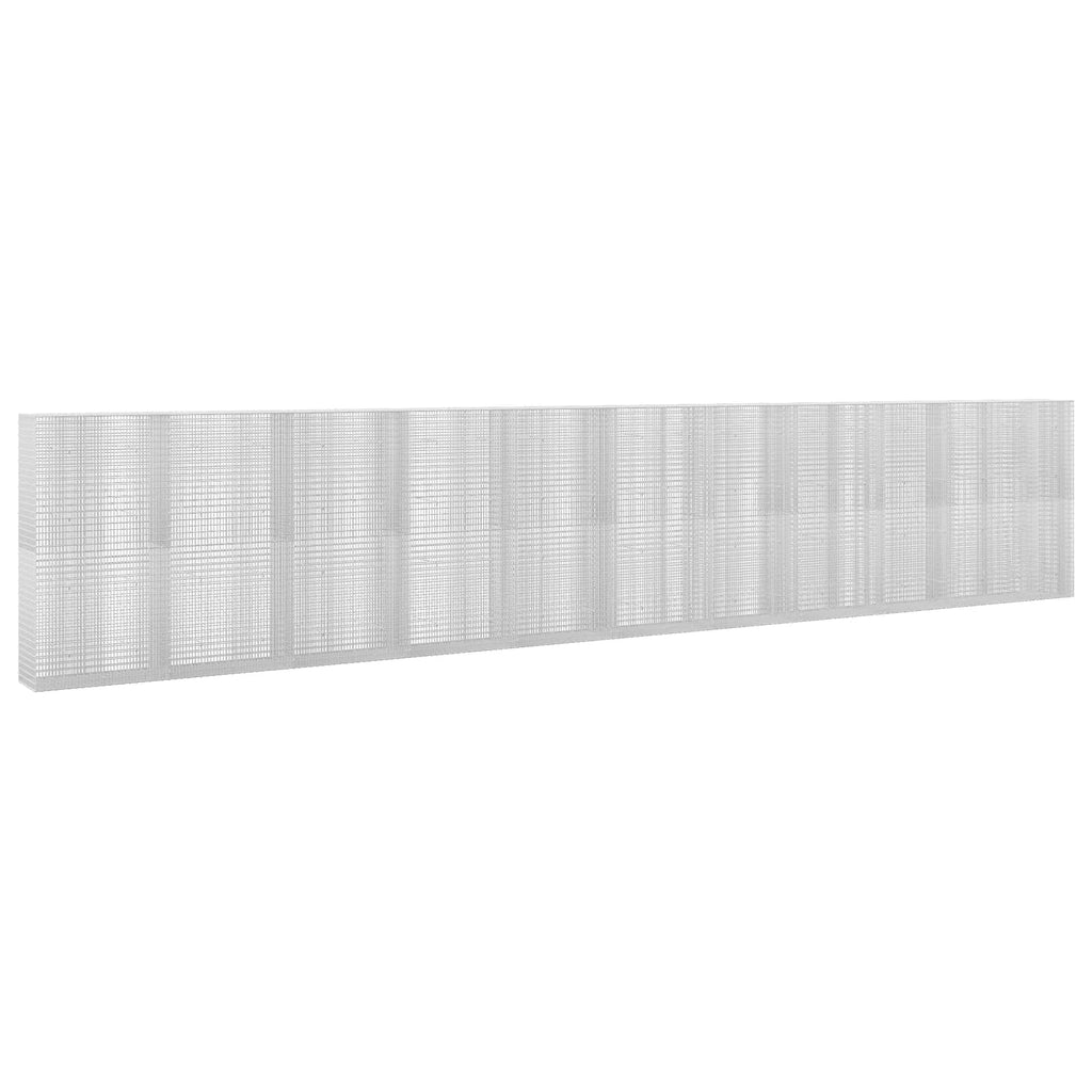 vidaXL Gabion z drutu 3,5 mm i siatką 5x2,5 cm 1050x50x200 cm