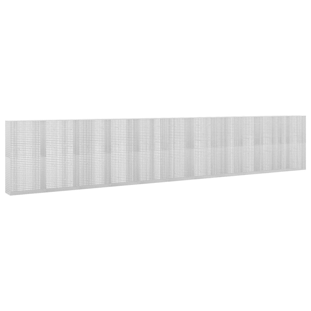 vidaXL Gabion z drutu 3,5 mm i siatką 5x2,5 cm 1100x50x200 cm