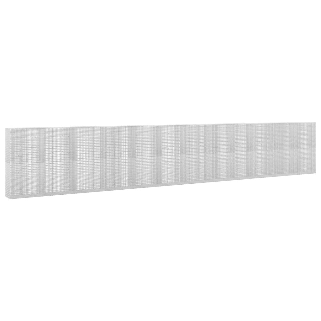 vidaXL Gabion z drutu 3,5 mm i siatką 5x2,5 cm 1200x50x200 cm