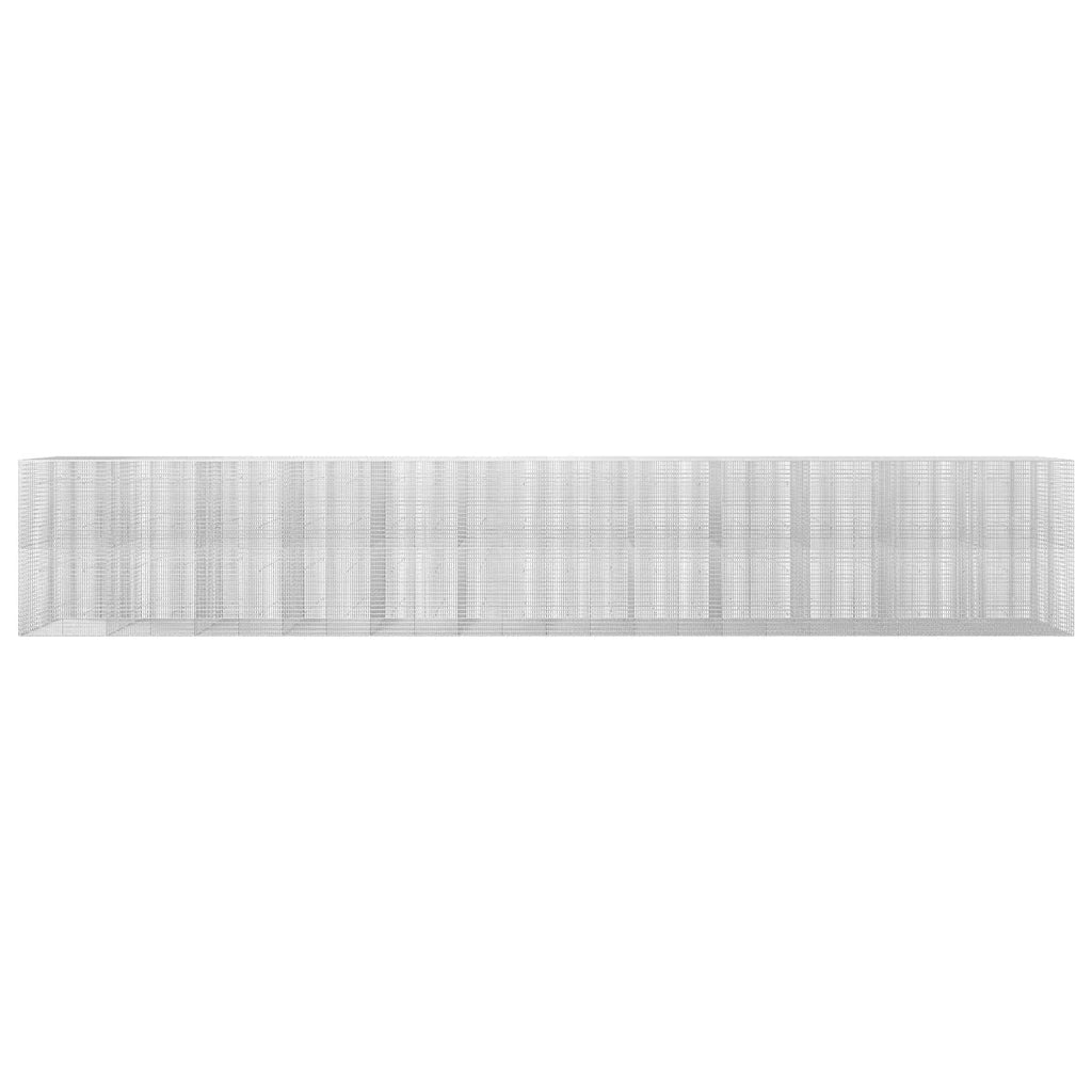 vidaXL Gabion z drutu 3,5 mm i siatką 5x2,5 cm 1200x50x200 cm