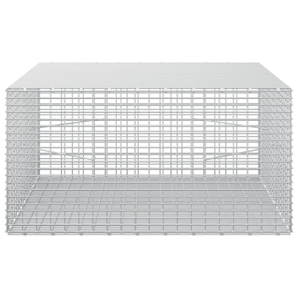 vidaXL Gabion z drutu 3,5 mm i siatką 5x2,5 cm 100x100x50 cm