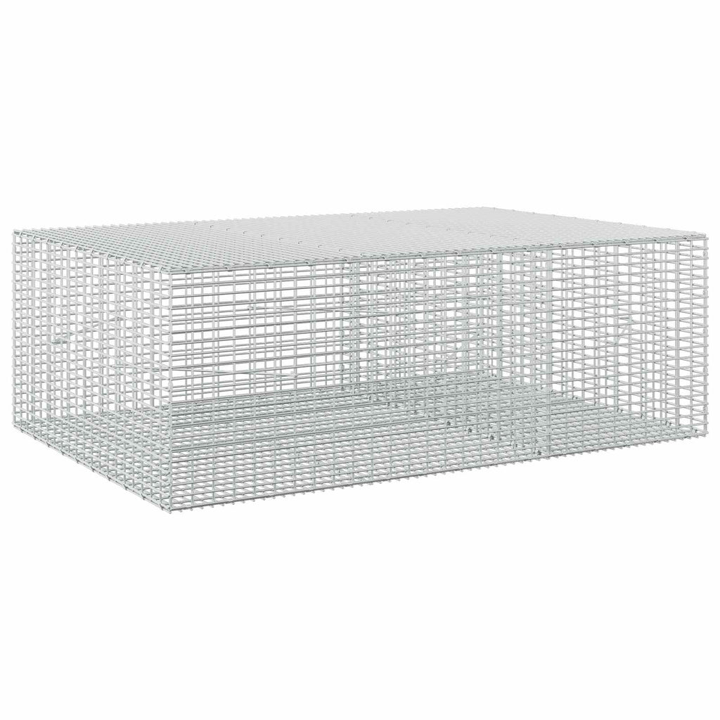 vidaXL Gabion z drutu 3,5 mm i siatką 5x2,5 cm 150x100x50 cm