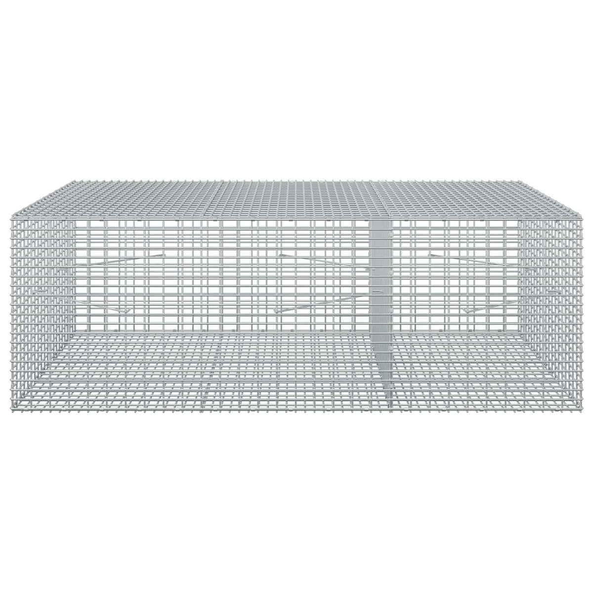 vidaXL Gabion z drutu 3,5 mm i siatką 5x2,5 cm 150x100x50 cm