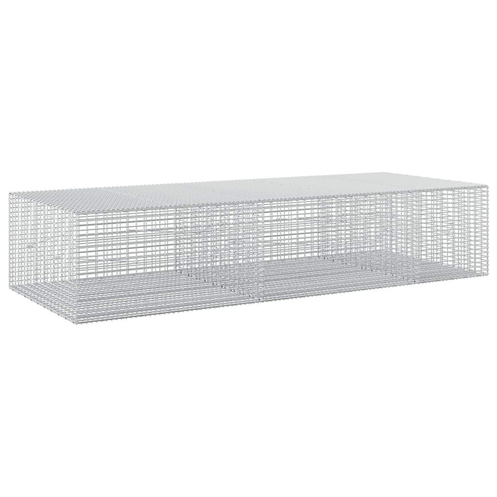 vidaXL Gabion z drutu 3,5 mm i siatką 5x2,5 cm 250x100x50 cm