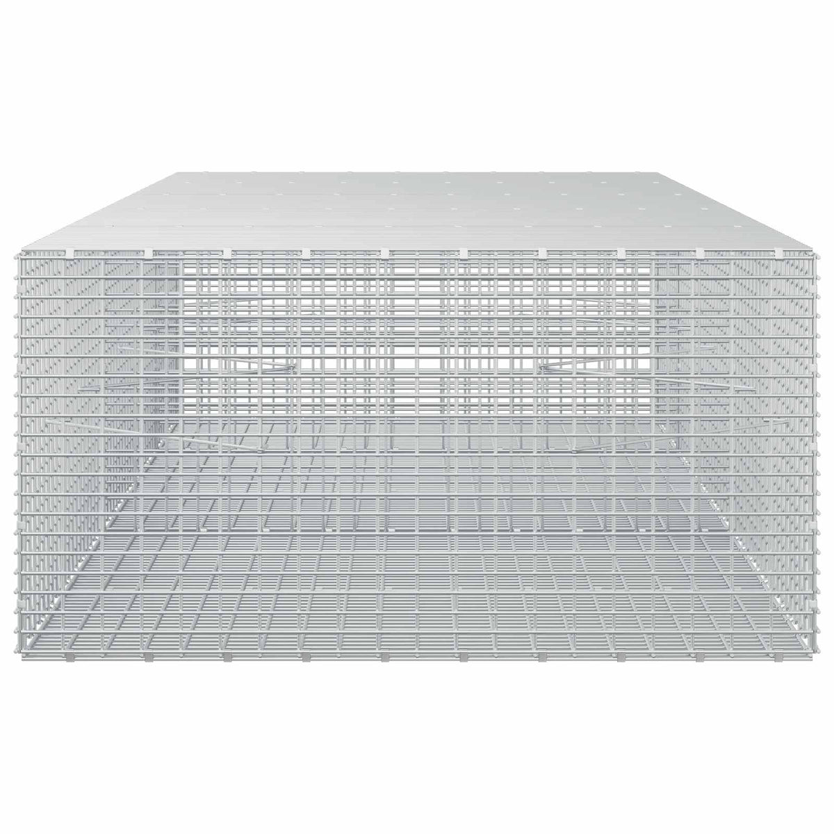 vidaXL Gabion z drutu 3,5 mm i siatką 5x2,5 cm 250x100x50 cm