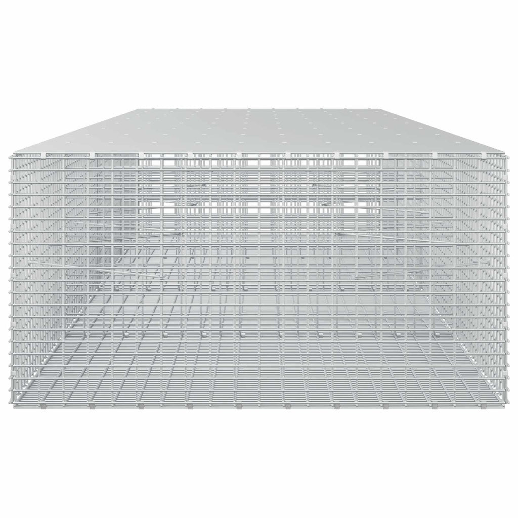 vidaXL Gabion z drutu 3,5 mm i siatką 5x2,5 cm 400x100x50 cm