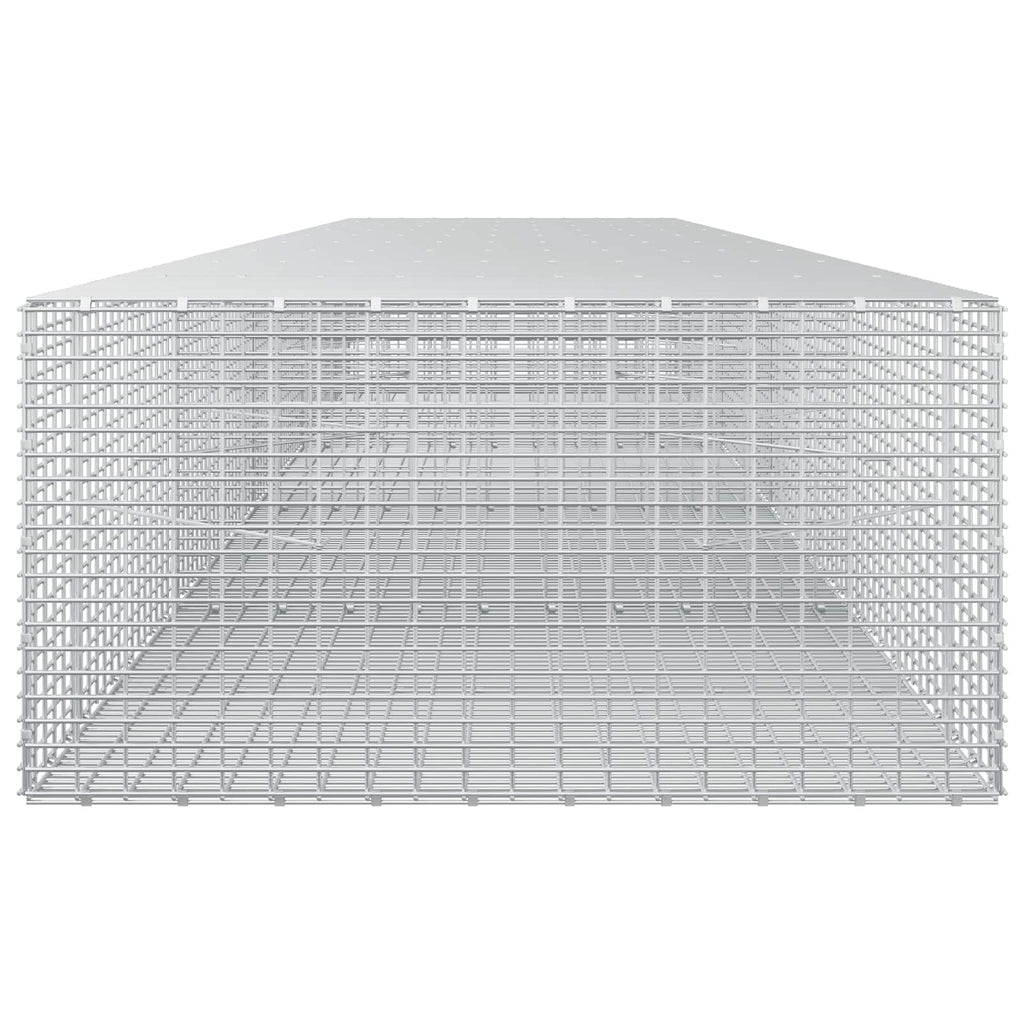 vidaXL Gabion z drutu 3,5 mm i siatką 5x2,5 cm 450x100x50 cm