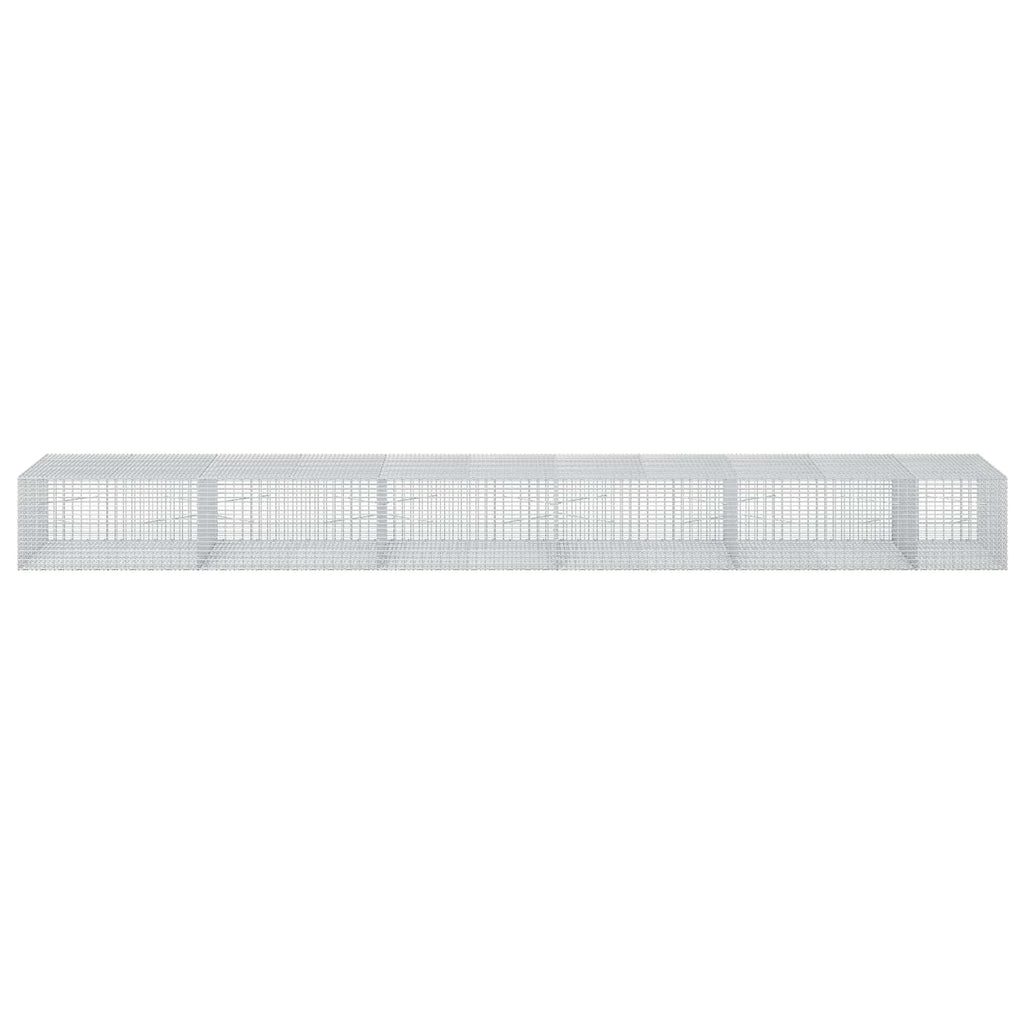 vidaXL Gabion z drutu 3,5 mm i siatką 5x2,5 cm 550x100x50 cm