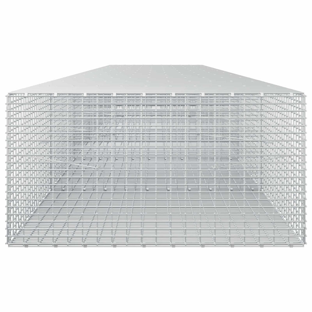 vidaXL Gabion z drutu 3,5 mm i siatką 5x2,5 cm 550x100x50 cm