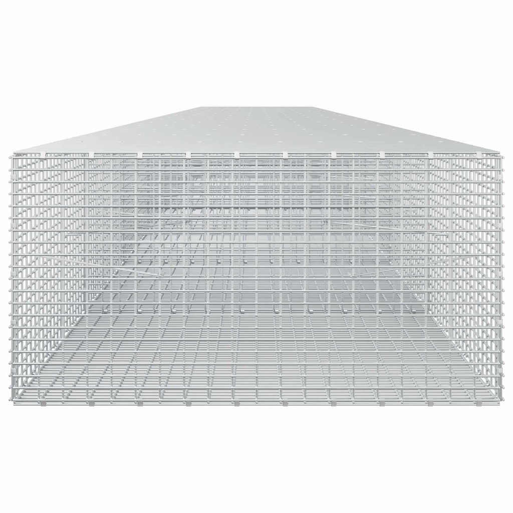 vidaXL Gabion z drutu 3,5 mm i siatką 5x2,5 cm 800x100x50 cm