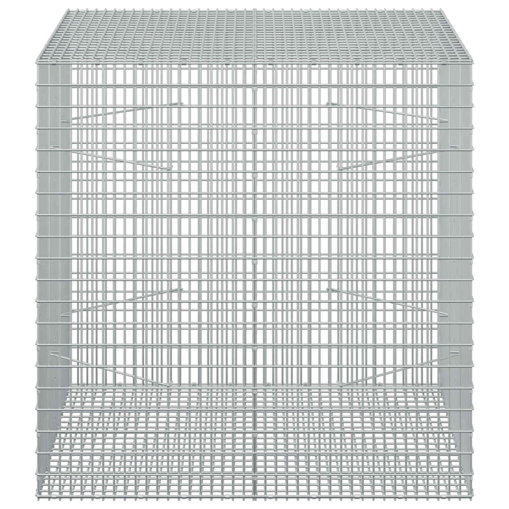vidaXL Gabion z drutu 3,5 mm i siatką 5x2,5 cm 100x100x100 cm