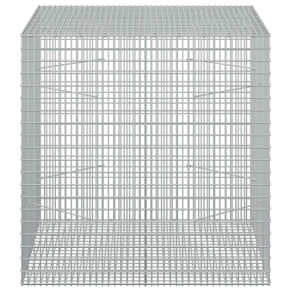 vidaXL Gabion z drutu 3,5 mm i siatką 5x2,5 cm 100x100x100 cm