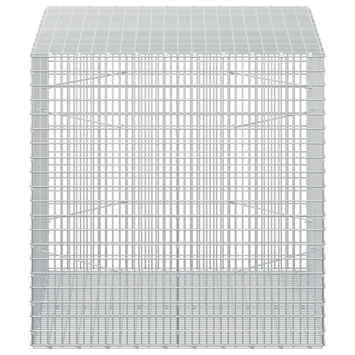 vidaXL Gabion z drutu 3,5 mm i siatką 5x2,5 cm 100x100x100 cm