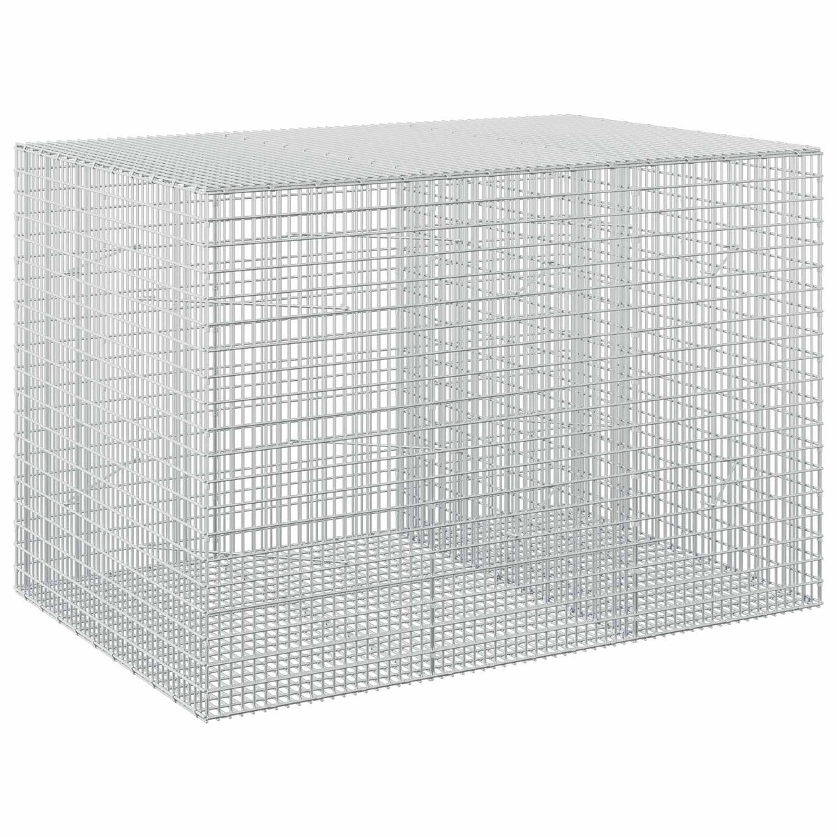 vidaXL Gabion z drutu 3,5 mm i siatką 5x2,5 cm 150x100x100 cm