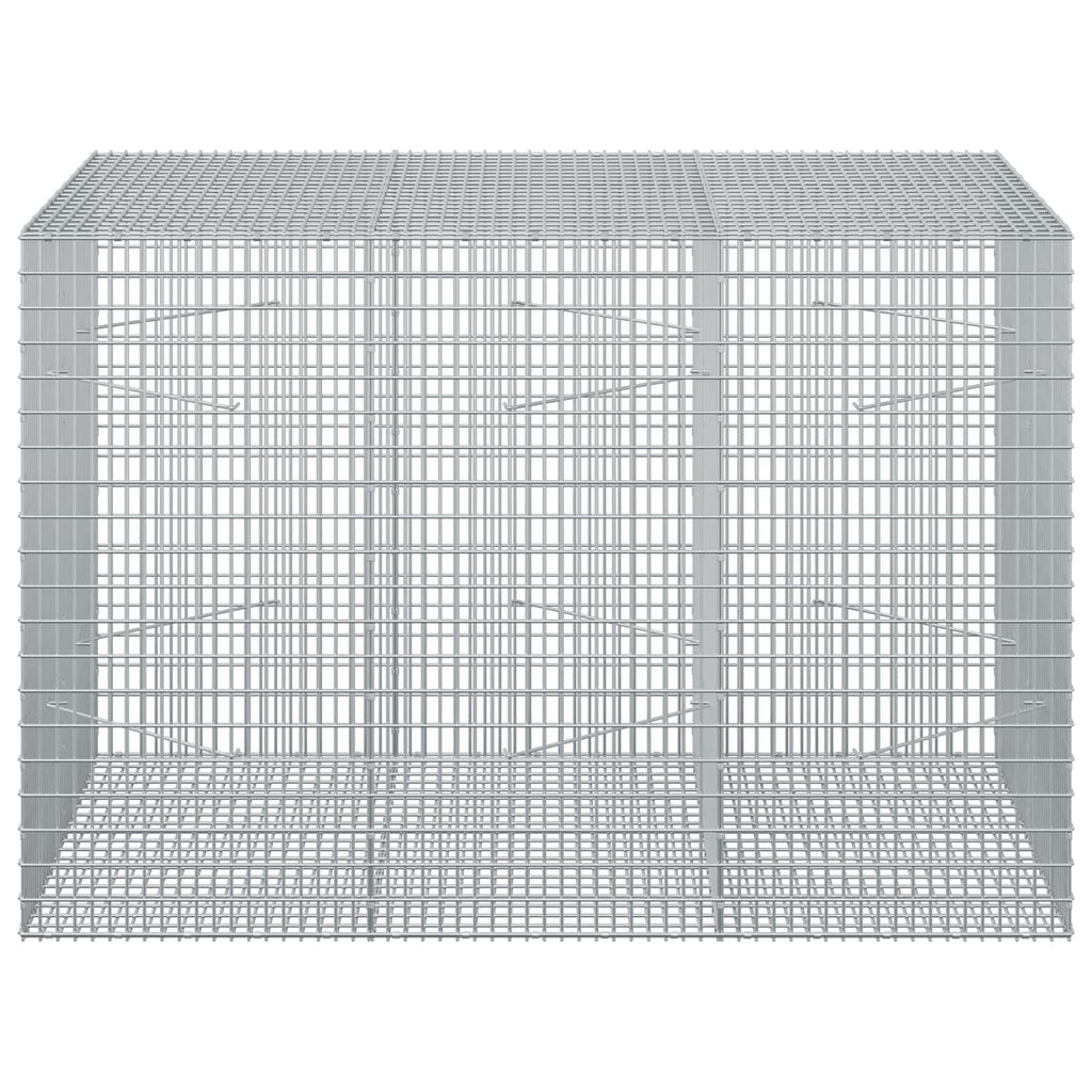 vidaXL Gabion z drutu 3,5 mm i siatką 5x2,5 cm 150x100x100 cm