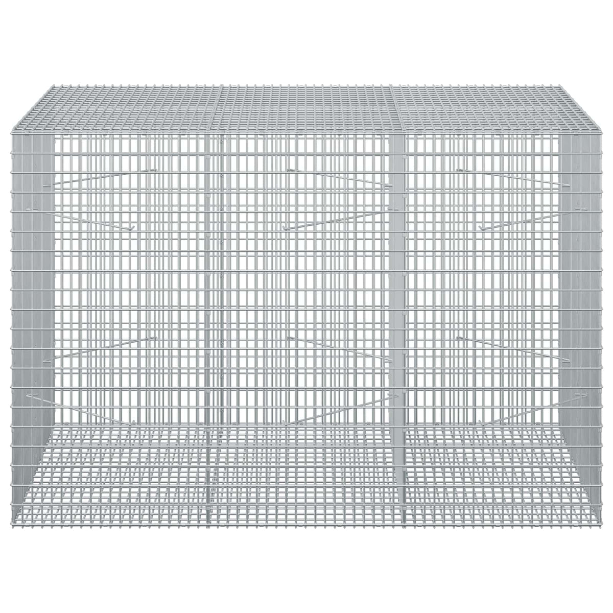 vidaXL Gabion z drutu 3,5 mm i siatką 5x2,5 cm 150x100x100 cm