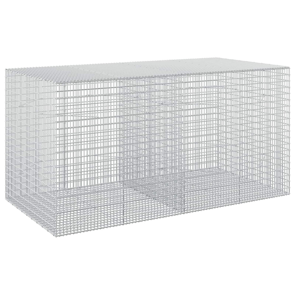 vidaXL Gabion z drutu 3,5 mm i siatką 5x2,5 cm 200x100x100 cm