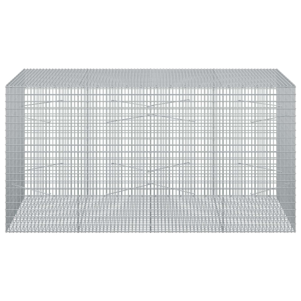 vidaXL Gabion z drutu 3,5 mm i siatką 5x2,5 cm 200x100x100 cm