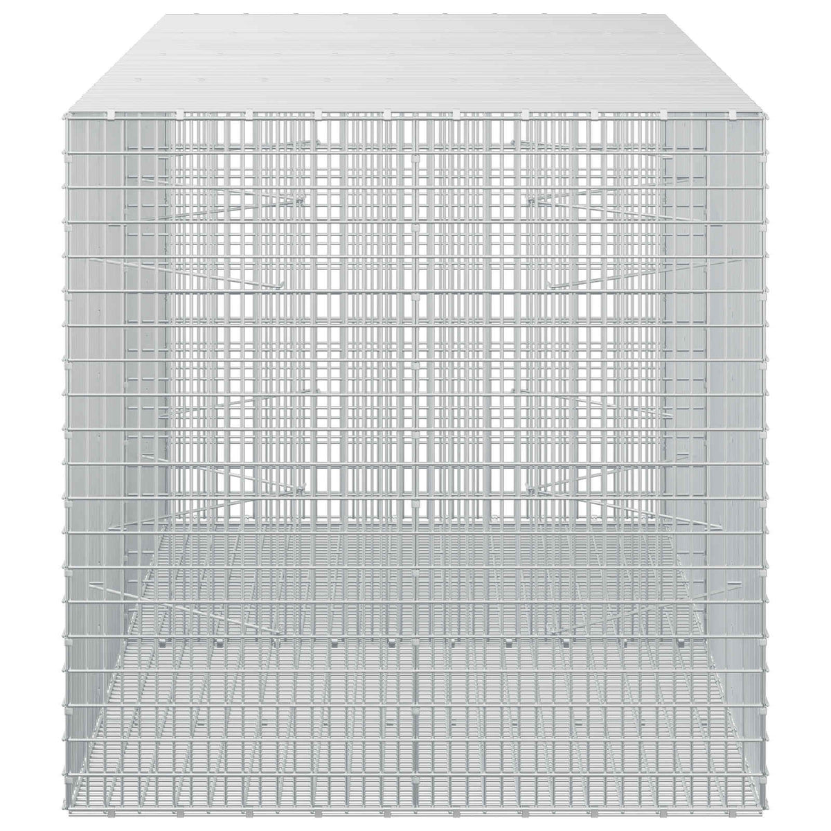 vidaXL Gabion z drutu 3,5 mm i siatką 5x2,5 cm 200x100x100 cm