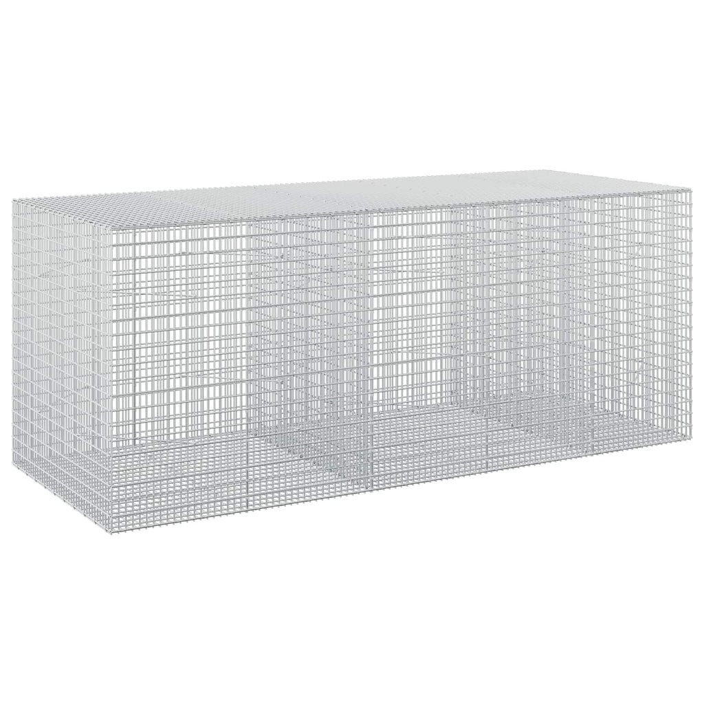vidaXL Gabion z drutu 3,5 mm i siatką 5x2,5 cm 250x100x100 cm