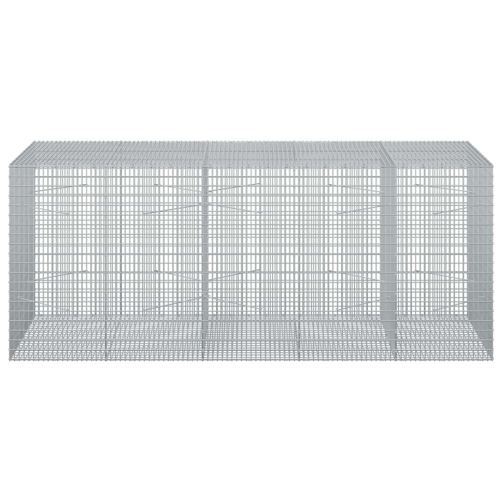 vidaXL Gabion z drutu 3,5 mm i siatką 5x2,5 cm 250x100x100 cm