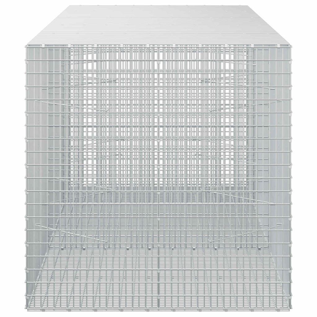 vidaXL Gabion z drutu 3,5 mm i siatką 5x2,5 cm 250x100x100 cm