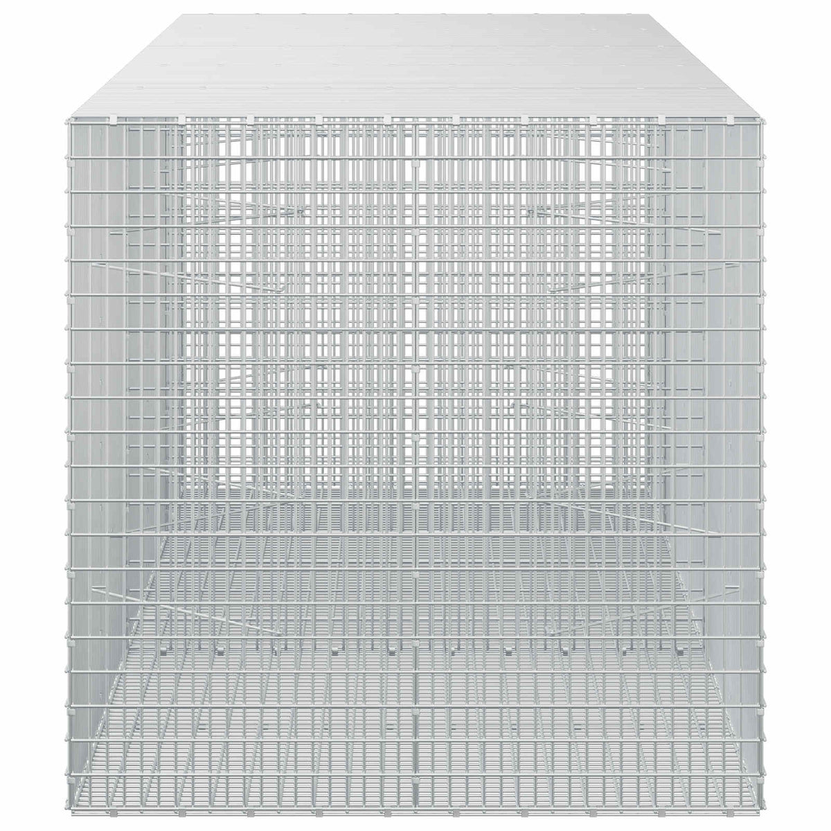 vidaXL Gabion z drutu 3,5 mm i siatką 5x2,5 cm 250x100x100 cm