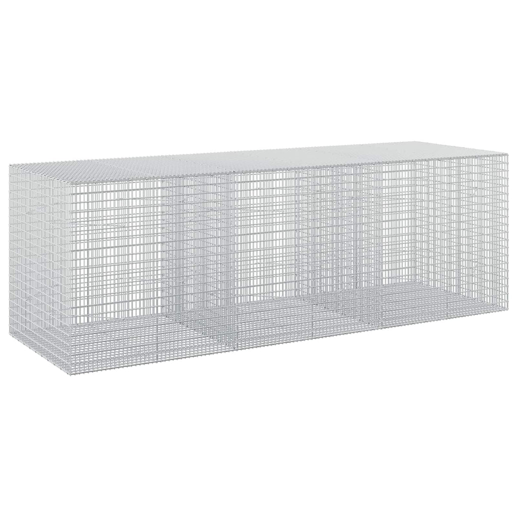 vidaXL Gabion z drutu 3,5 mm i siatką 5x2,5 cm 300x100x100 cm