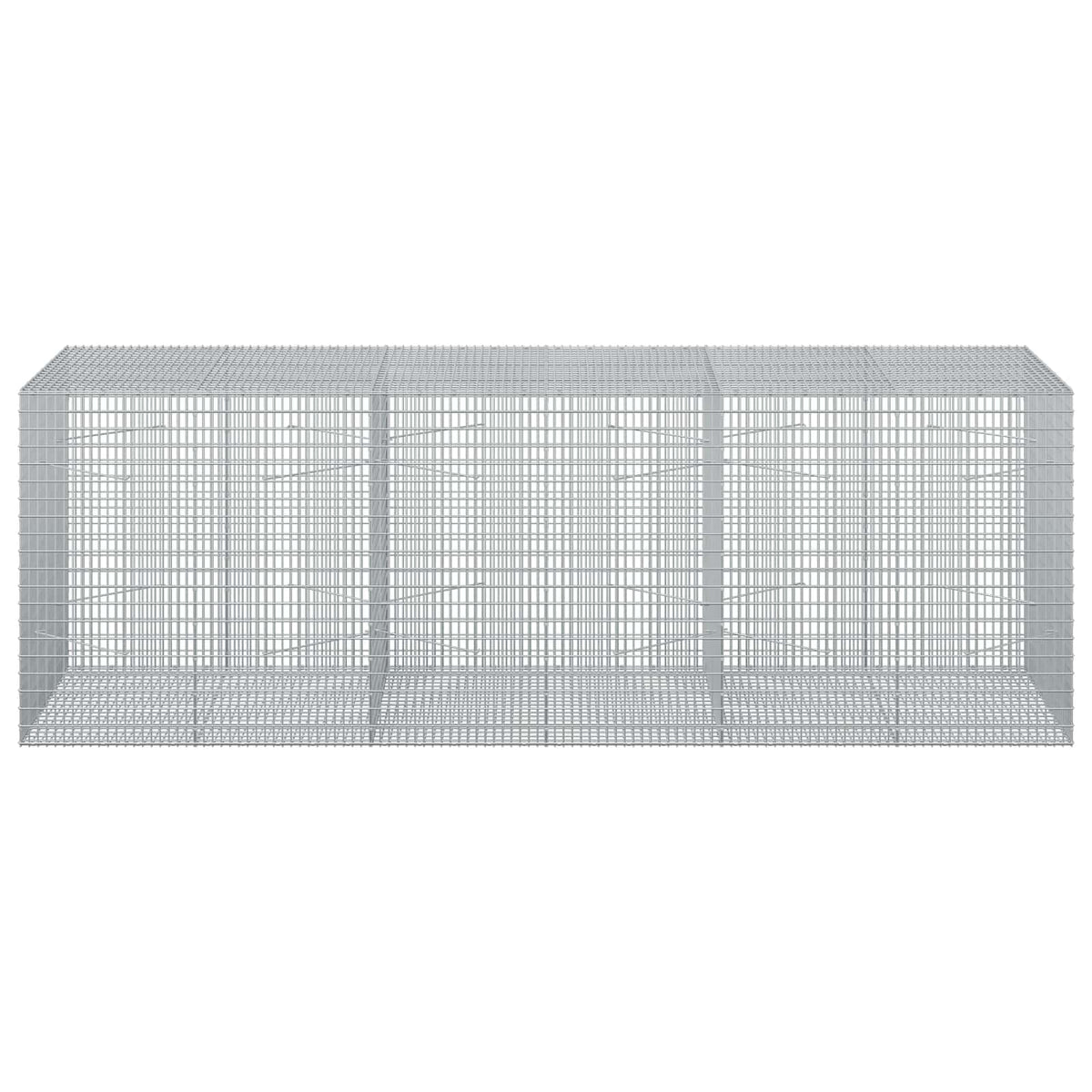 vidaXL Gabion z drutu 3,5 mm i siatką 5x2,5 cm 300x100x100 cm