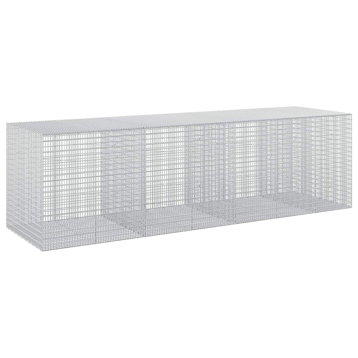 vidaXL Gabion z drutu 3,5 mm i siatką 5x2,5 cm 350x100x100 cm