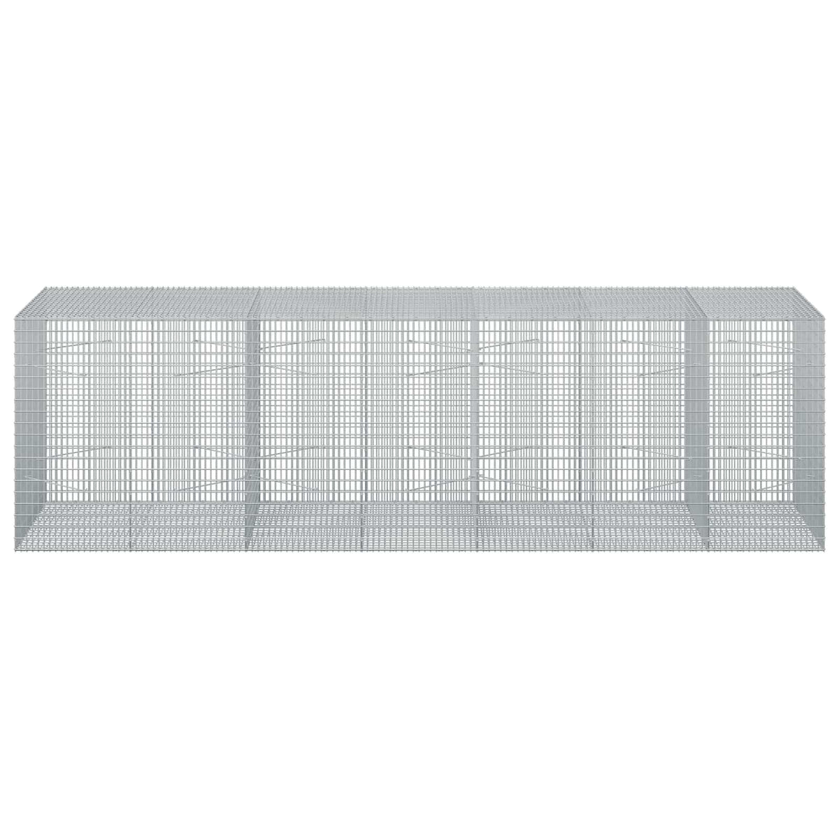 vidaXL Gabion z drutu 3,5 mm i siatką 5x2,5 cm 350x100x100 cm