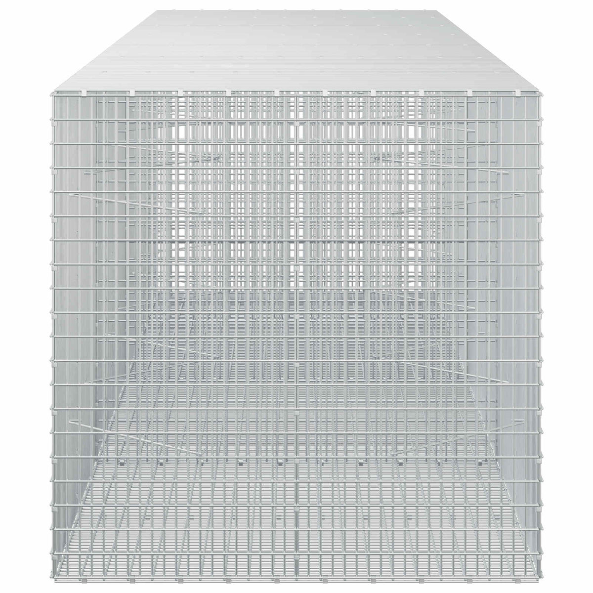 vidaXL Gabion z drutu 3,5 mm i siatką 5x2,5 cm 350x100x100 cm
