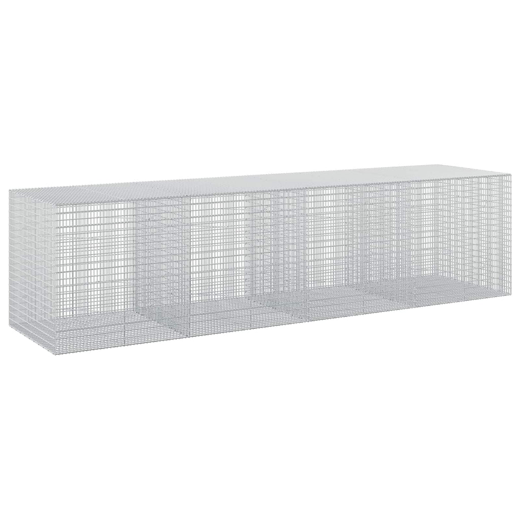 vidaXL Gabion z drutu 3,5 mm i siatką 5x2,5 cm 400x100x100 cm