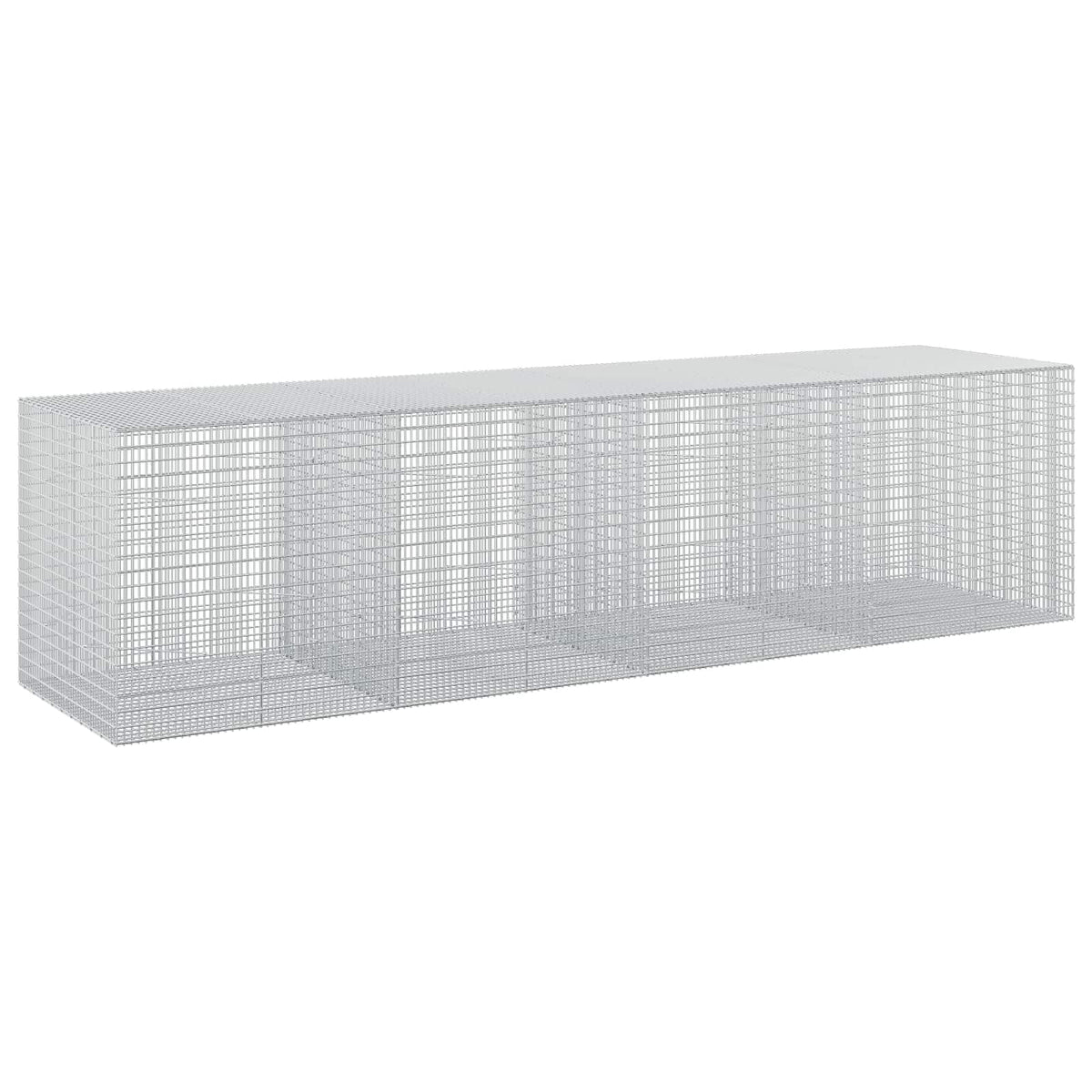 vidaXL Gabion z drutu 3,5 mm i siatką 5x2,5 cm 400x100x100 cm