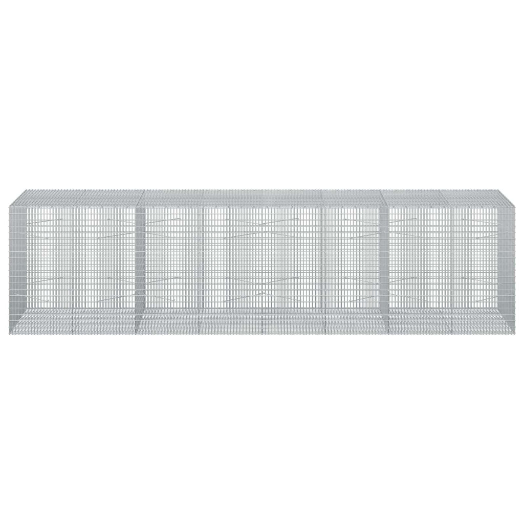 vidaXL Gabion z drutu 3,5 mm i siatką 5x2,5 cm 400x100x100 cm
