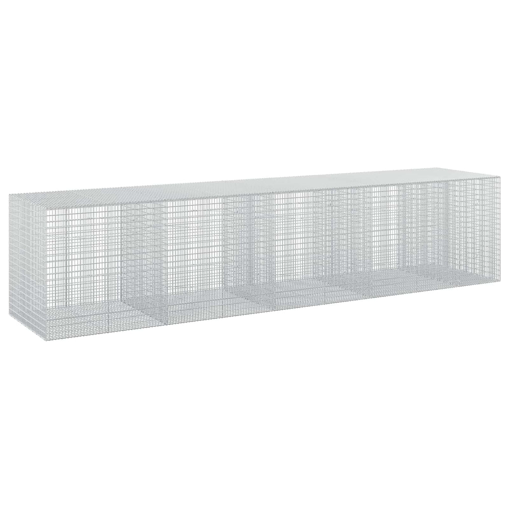 vidaXL Gabion z drutu 3,5 mm i siatką 5x2,5 cm 450x100x100 cm