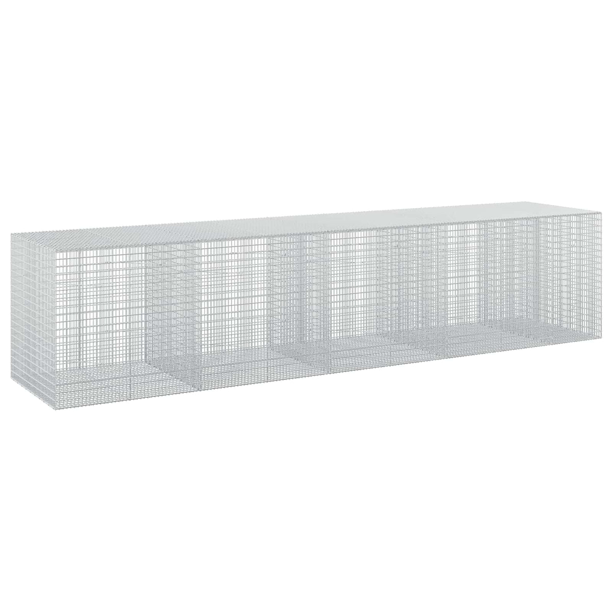 vidaXL Gabion z drutu 3,5 mm i siatką 5x2,5 cm 450x100x100 cm