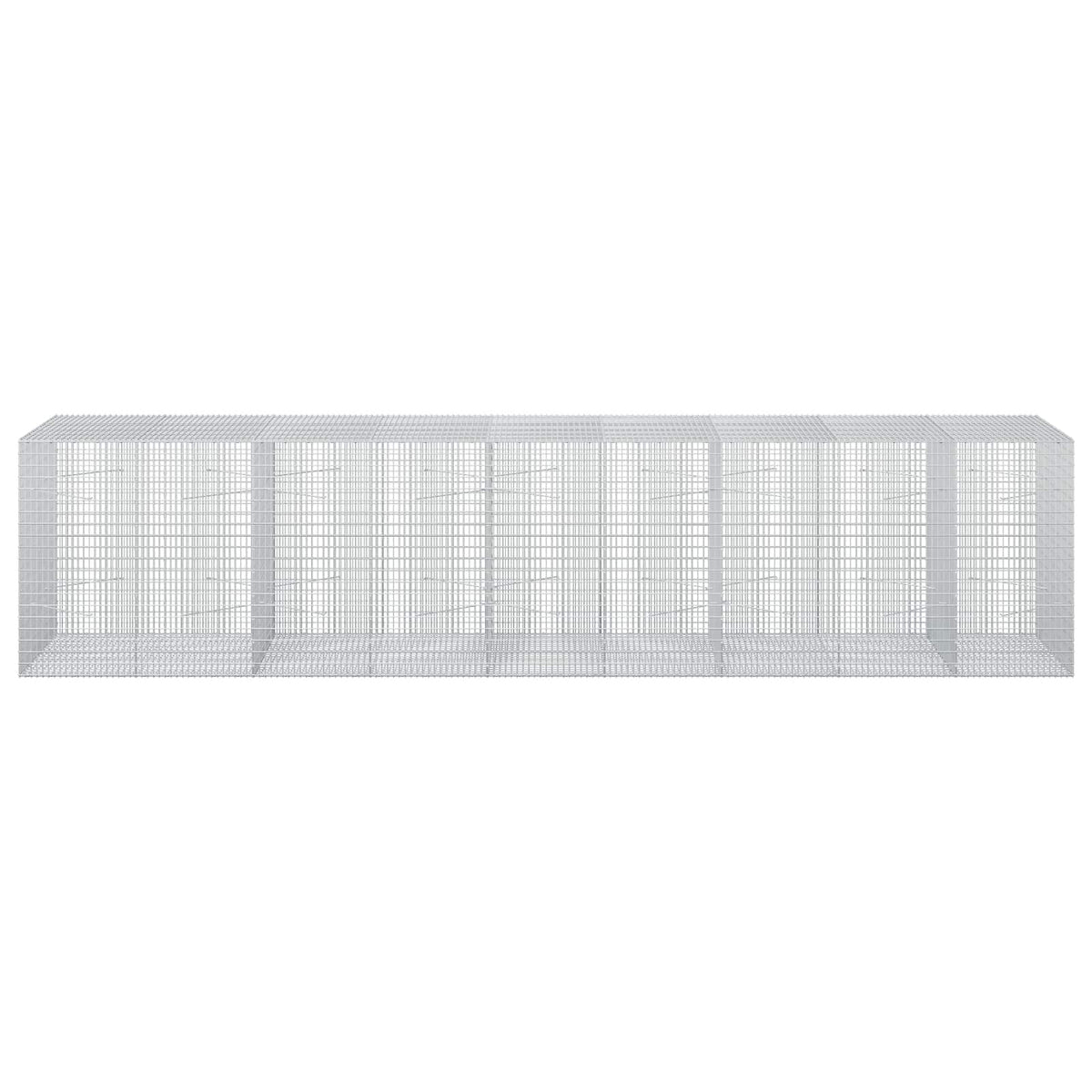 vidaXL Gabion z drutu 3,5 mm i siatką 5x2,5 cm 450x100x100 cm
