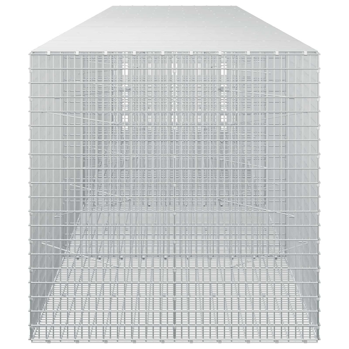 vidaXL Gabion z drutu 3,5 mm i siatką 5x2,5 cm 450x100x100 cm