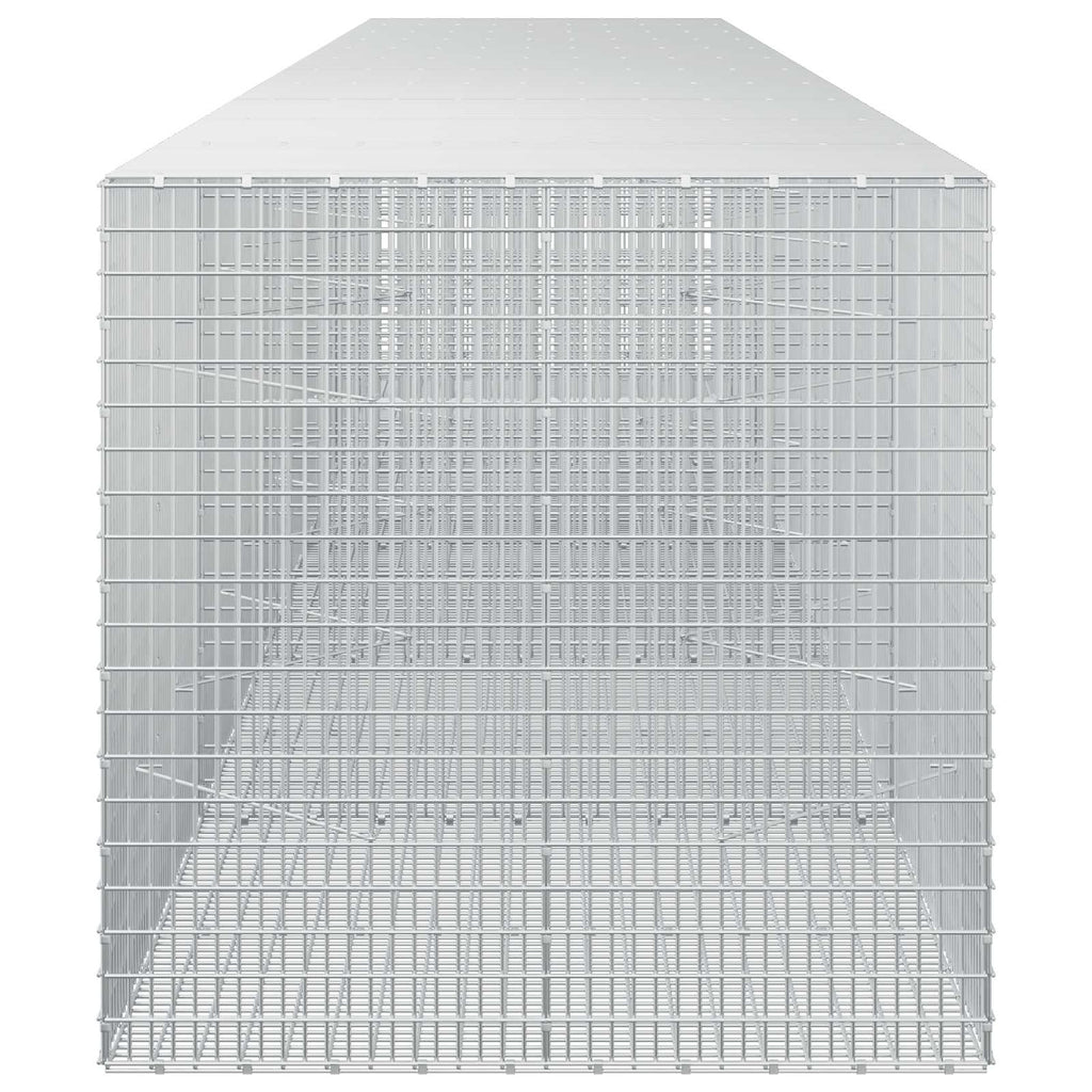 vidaXL Gabion z drutu 3,5 mm i siatką 5x2,5 cm 550x100x100 cm