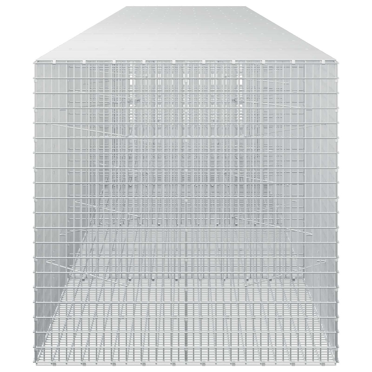 vidaXL Gabion z drutu 3,5 mm i siatką 5x2,5 cm 550x100x100 cm