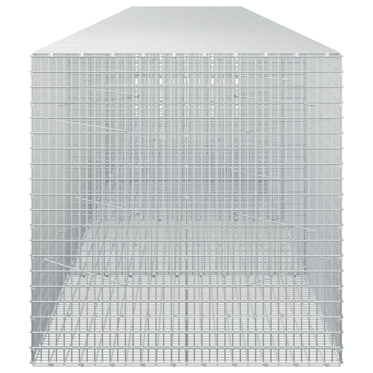 vidaXL Gabion z drutu 3,5 mm i siatką 5x2,5 cm 600x100x100 cm
