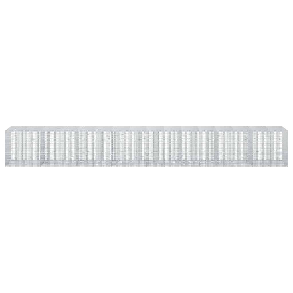 vidaXL Gabion z drutu 3,5 mm i siatką 5x2,5 cm 800x100x100 cm